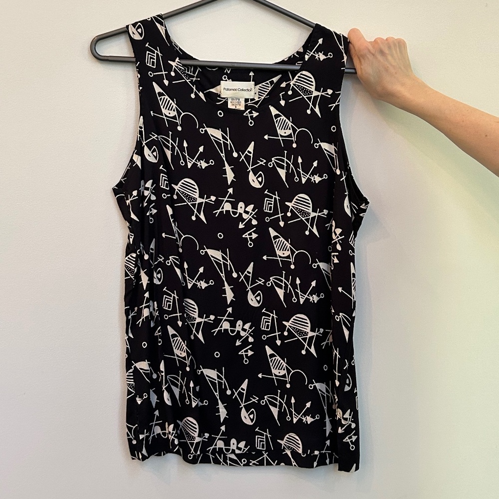 Vintage pattern math science top
